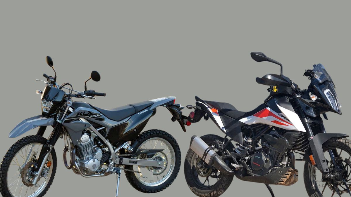 Engine and suspension comparison KTM 390 Enduro vs KLX230