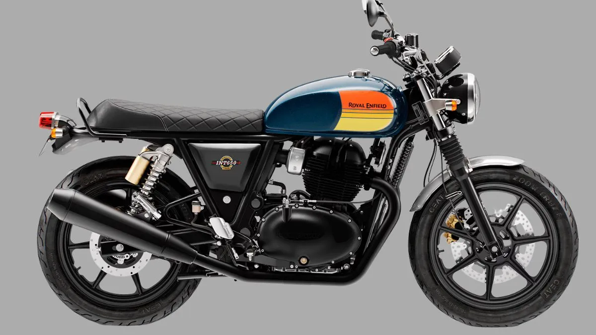 Interceptor 650 engine close-up showing 648cc twin-cylinder