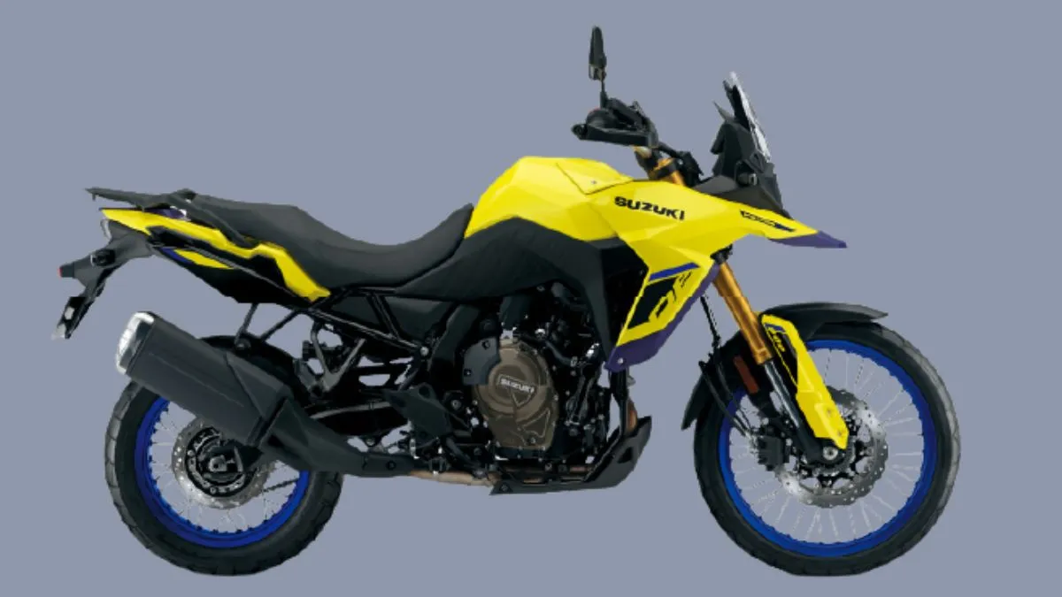 	Close-up of V-Strom 800DE Twin Cylinder Engine