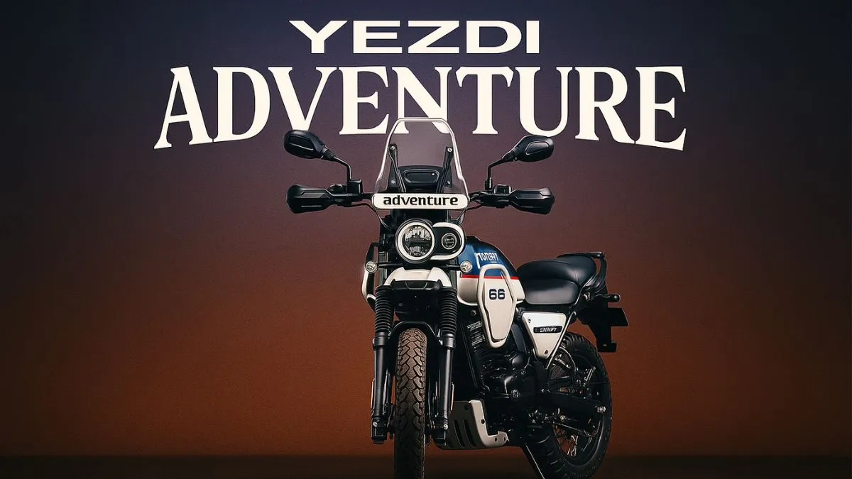 Yezdi Adventure का डिजिटल इंस्ट्रूमेंट क्लस्टर