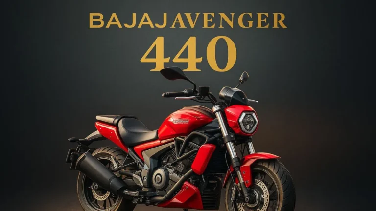 Bajaj Avenger 440 side profile muscular fuel tank