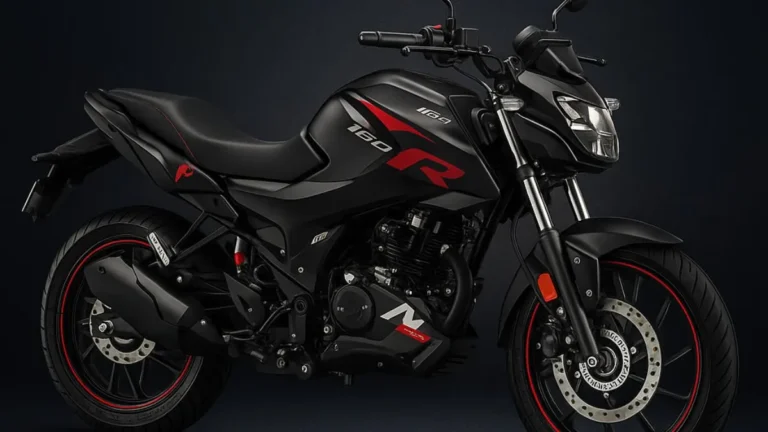 HERO Xtreme 160R V4 front view with LED headlight