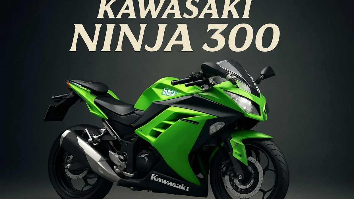 kawasaki ninja 300 front view sporty design