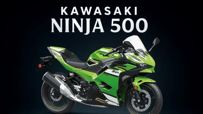 Kawasaki Ninja 500 front LED headlights and sharp design