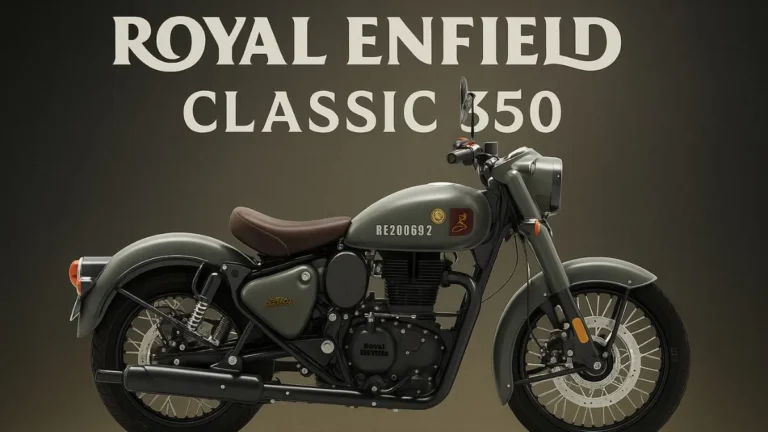 Royal Enfield Classic 350 retro look metal tank