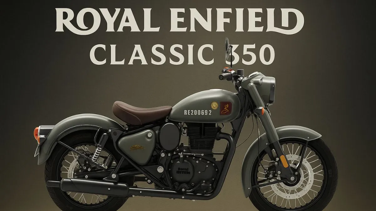 Royal Enfield Classic 350 retro look metal tank