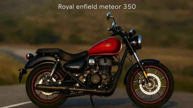 Royal Enfield Meteor 350 side view cruiser style