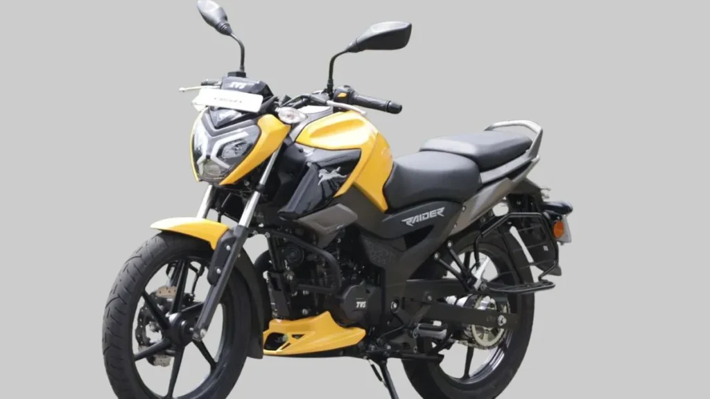 TVS Raider 125 side view showing sporty commuter look