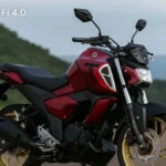 Yamaha FZ-S FI 4.0 side view with LED headlight