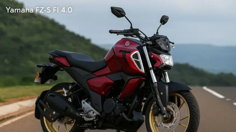 Yamaha FZ-S FI 4.0 side view with LED headlight