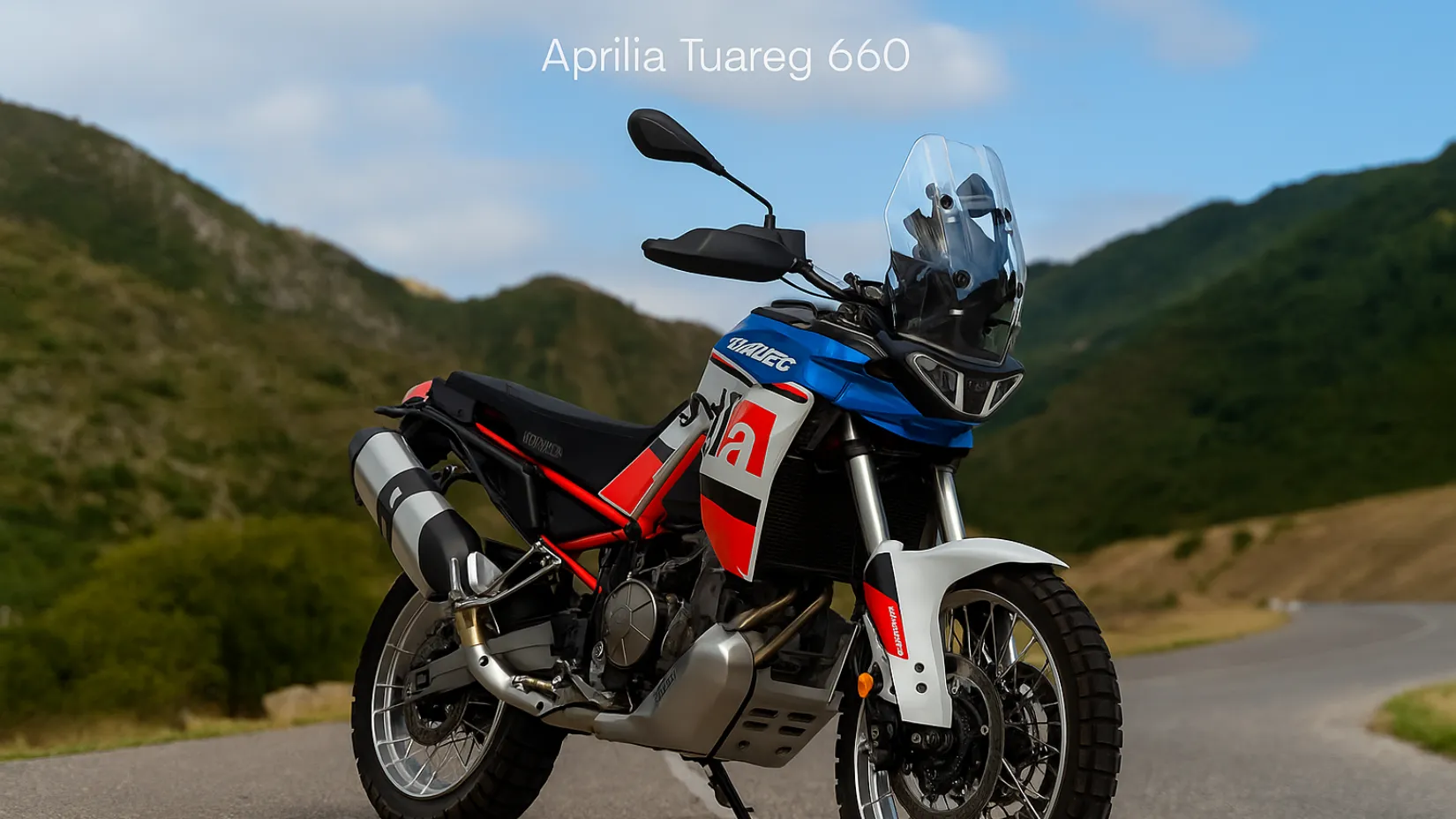 Aprilia Tuareg 660 adventure bike with bold look