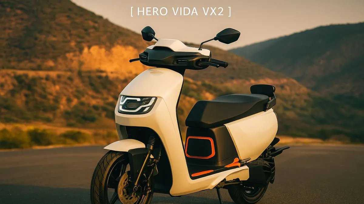 Vida Vx2 Electric Scooter Front View with LED Lighting