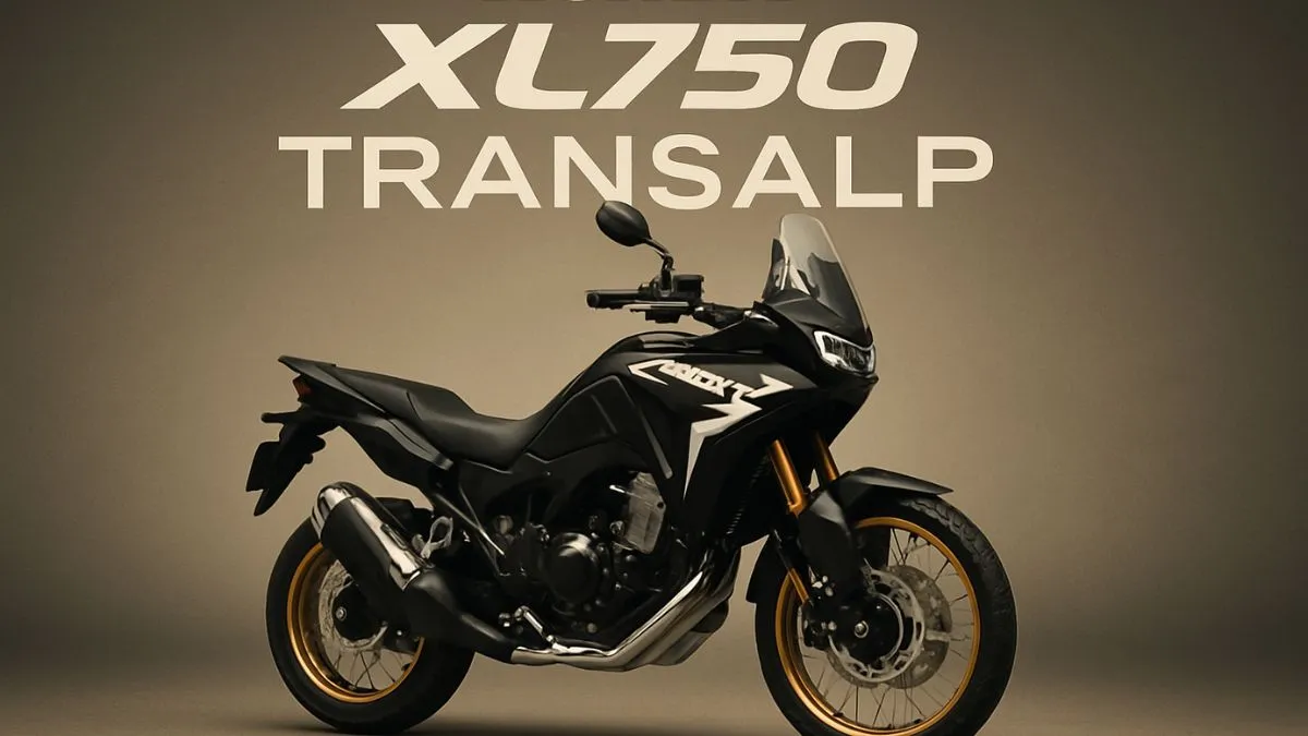 Honda XL750 Transalp adventure bike side view
