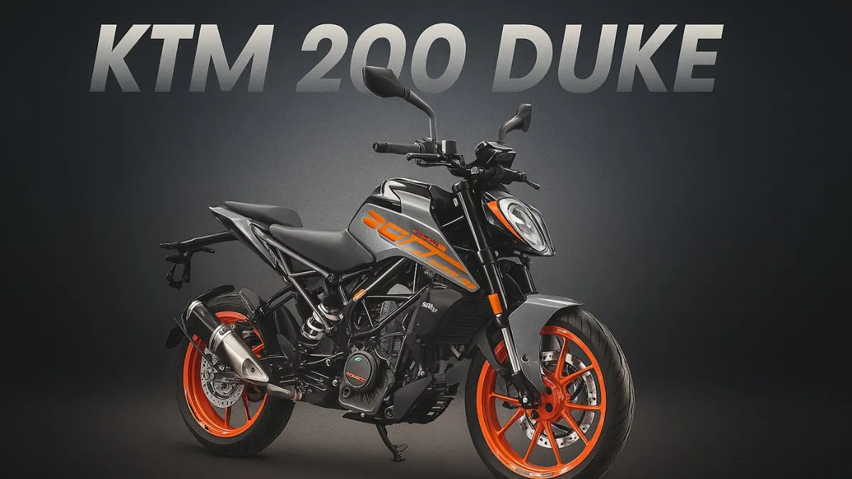 KTM 200 Duke-side-profile-showing-retro-look