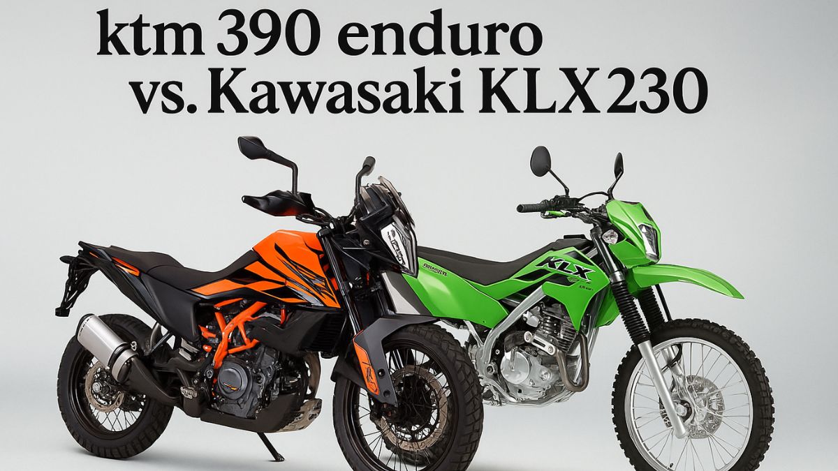 KTM 390 Enduro vs KLX230 off-road riding in hills