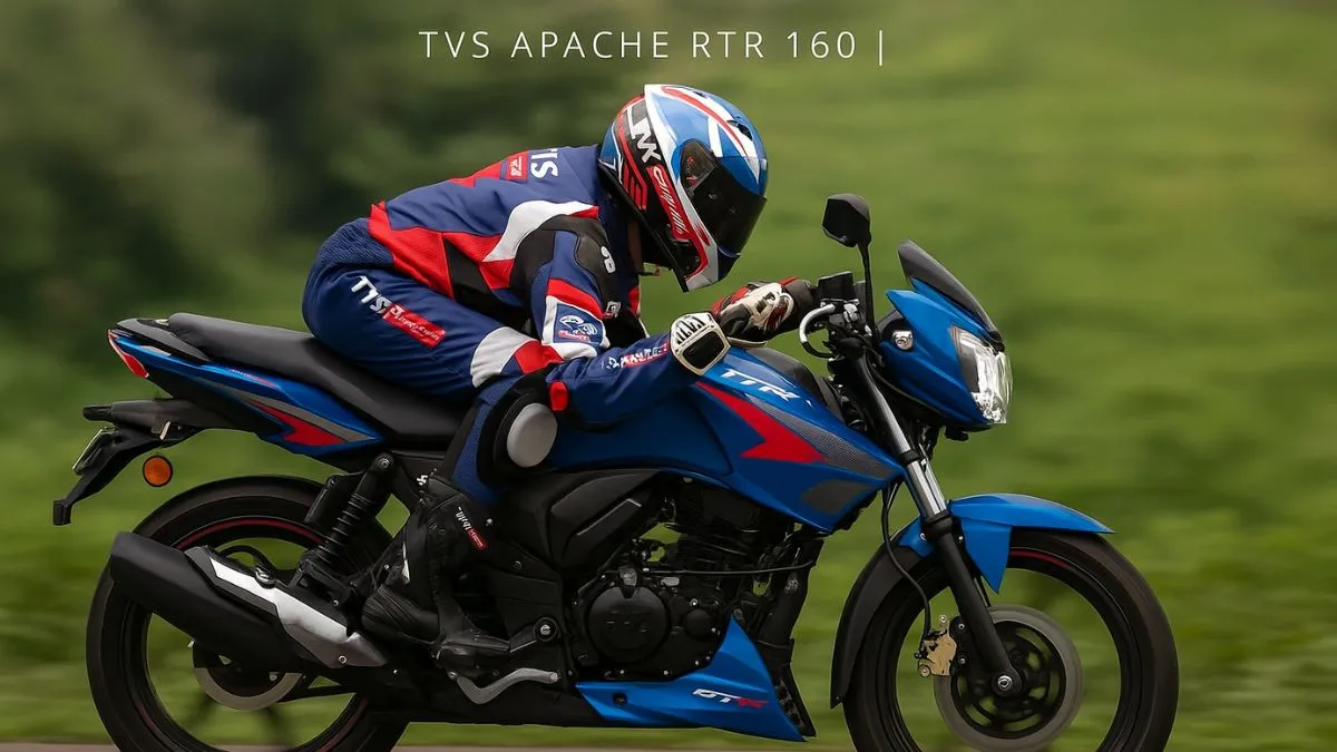 TVS Apache RTR 160 Side Profile With Sporty Design