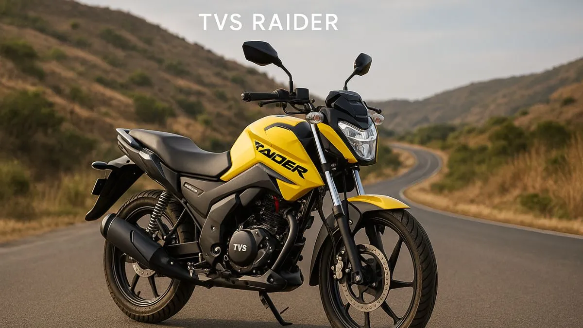 TVS Raider 125 side profile with sporty look