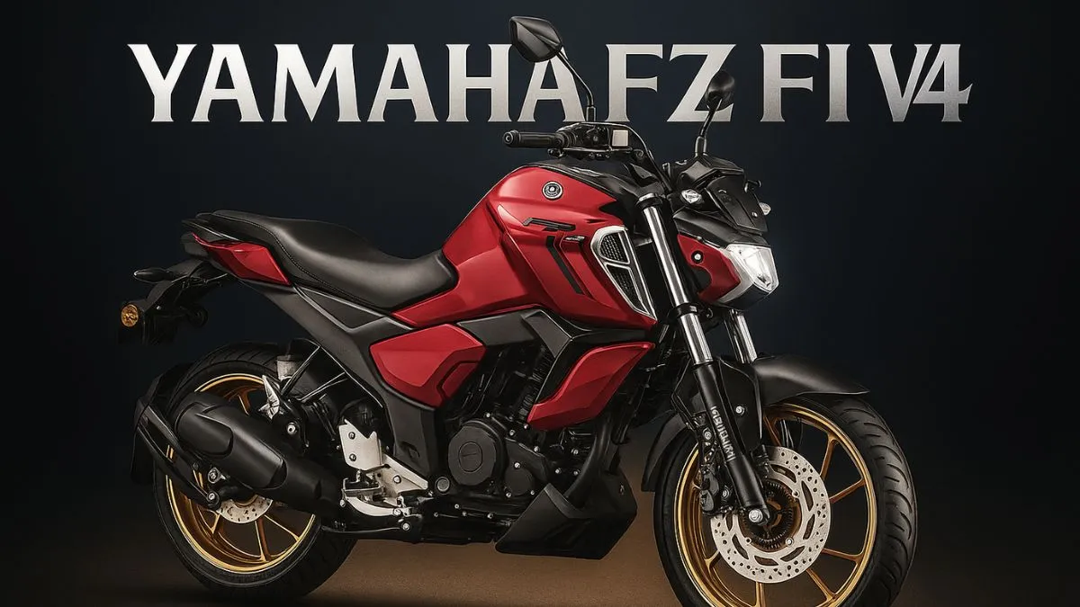 Yamaha FZ Fi V4 2025 model with muscular tank and LED headlamp