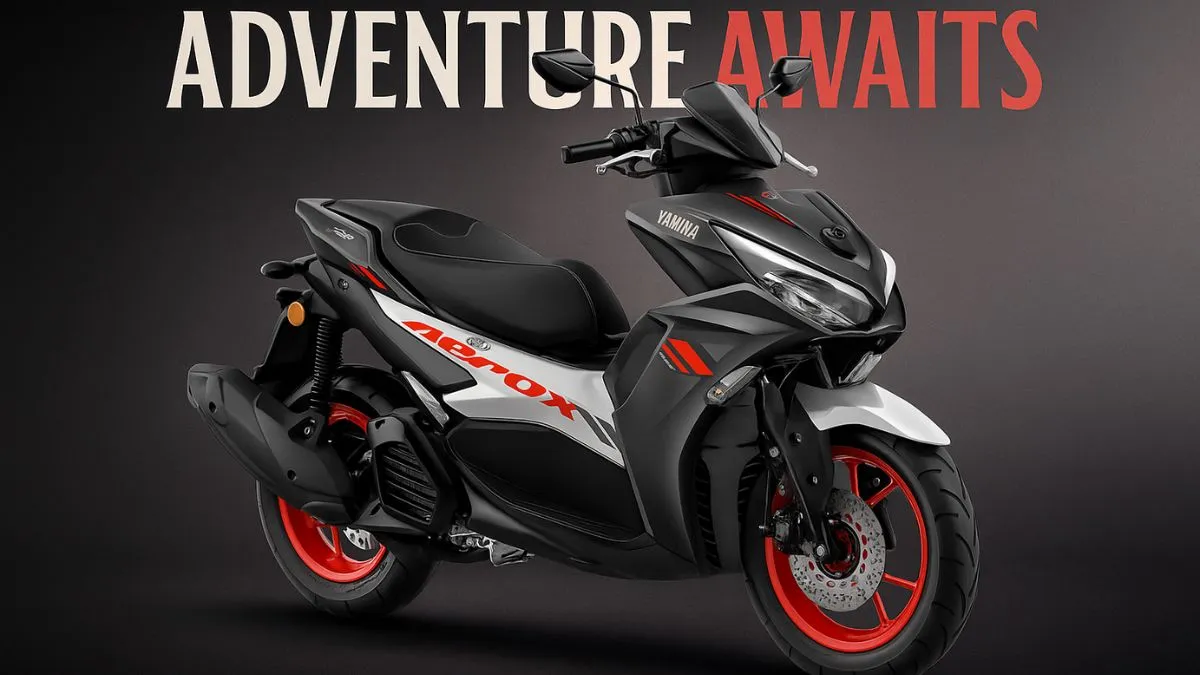Yamaha Aerox 155 स्पोर्टी स्कूटर रेसिंग लुक में