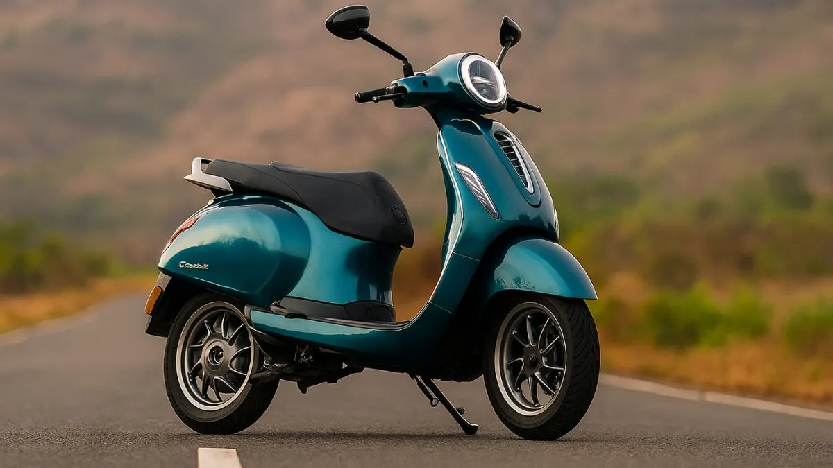 Bajaj Chetak EV 2025 रेट्रो डिज़ाइन