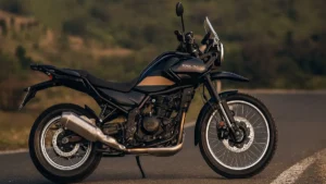 Royal Enfield Himalayan 450 front view with adventure design