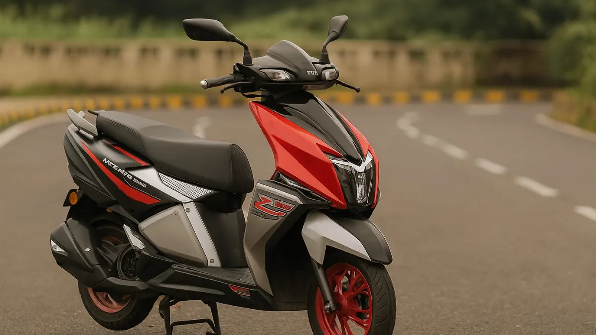 TVS Ntorq 125 2024-2025 front view with LED headlamps