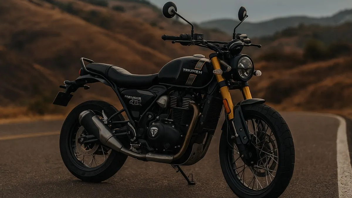 Triumph Scrambler 400X off-road performance and suspension