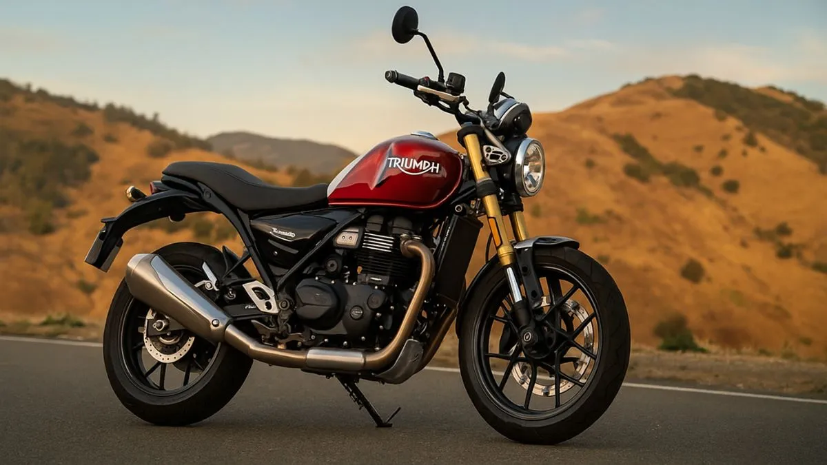 Triumph Speed 400 side profile with modern-classic design