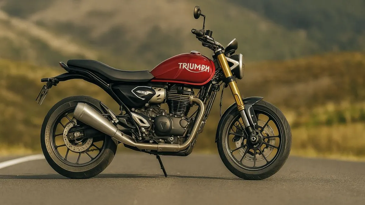Triumph Speed 400 front view premium roadster