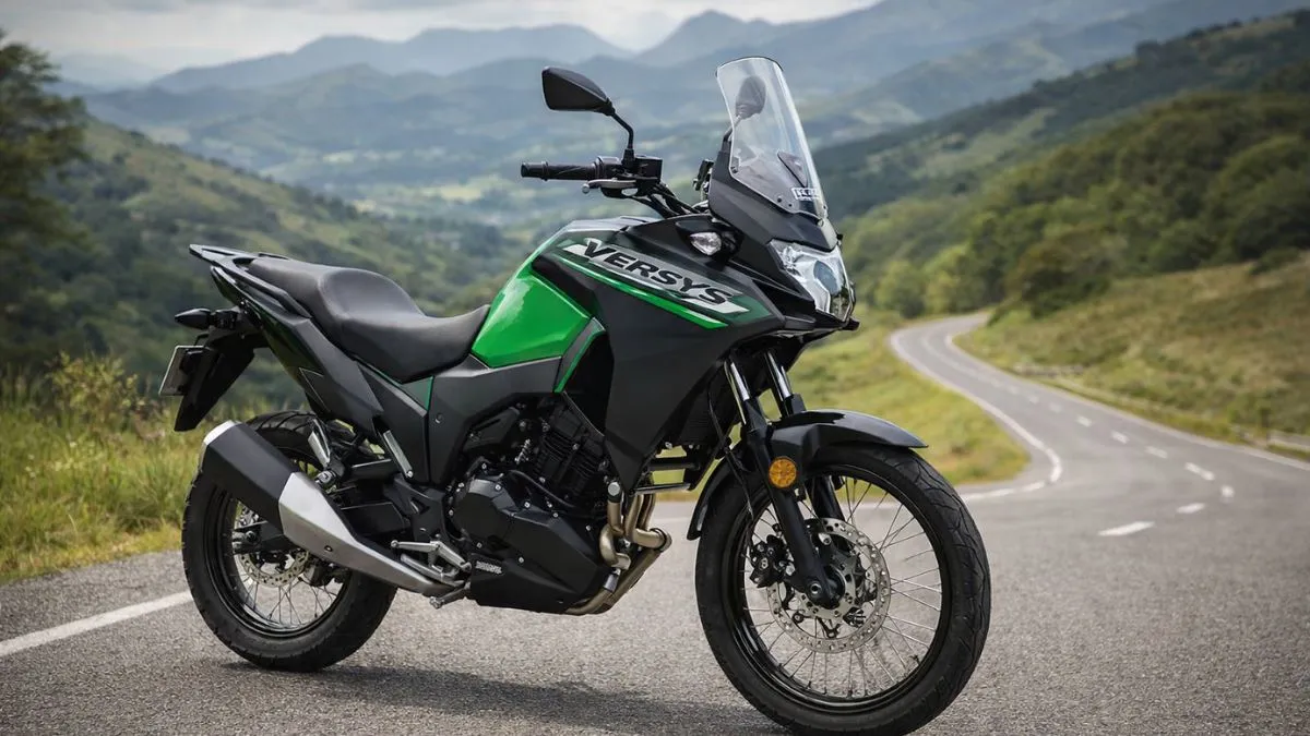 Kawasaki Versys X300 adventure touring bike side profile