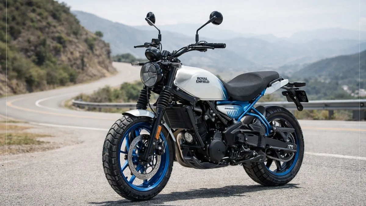 Royal Enfield Guerrilla 450 roadster design front view