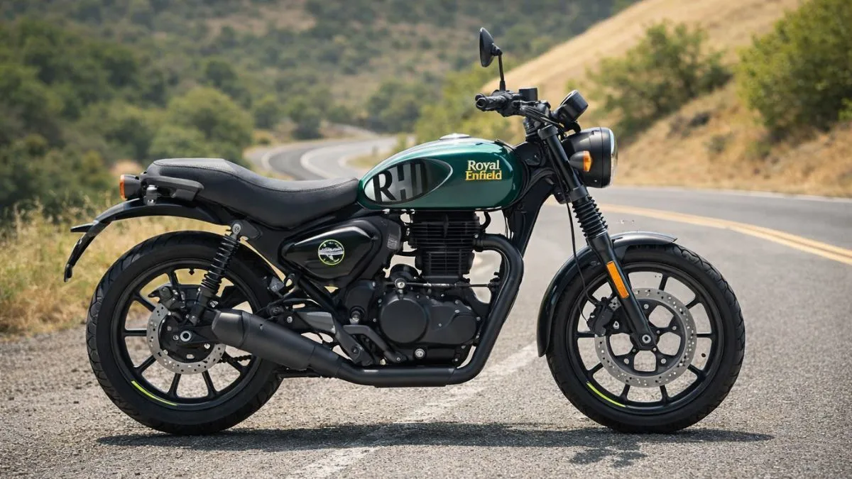 Royal Enfield Hunter 350 neo retro bike front view